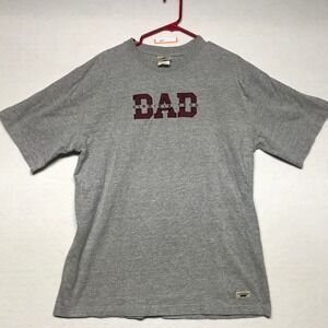 Oarsman Virginia Tech Dad T Shirt Gray Large Cotton Blend Short Sleeve Mens